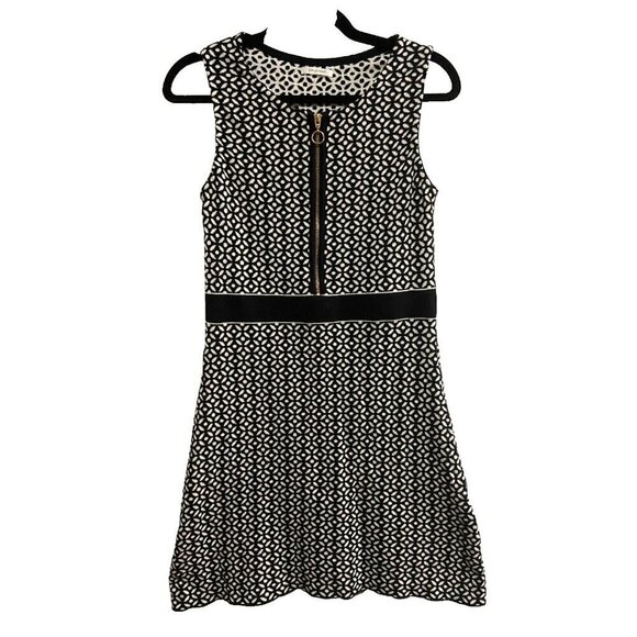 Promod Women's Sleeveless White and Black Cotton Dress Size M - Picture 3 of 11